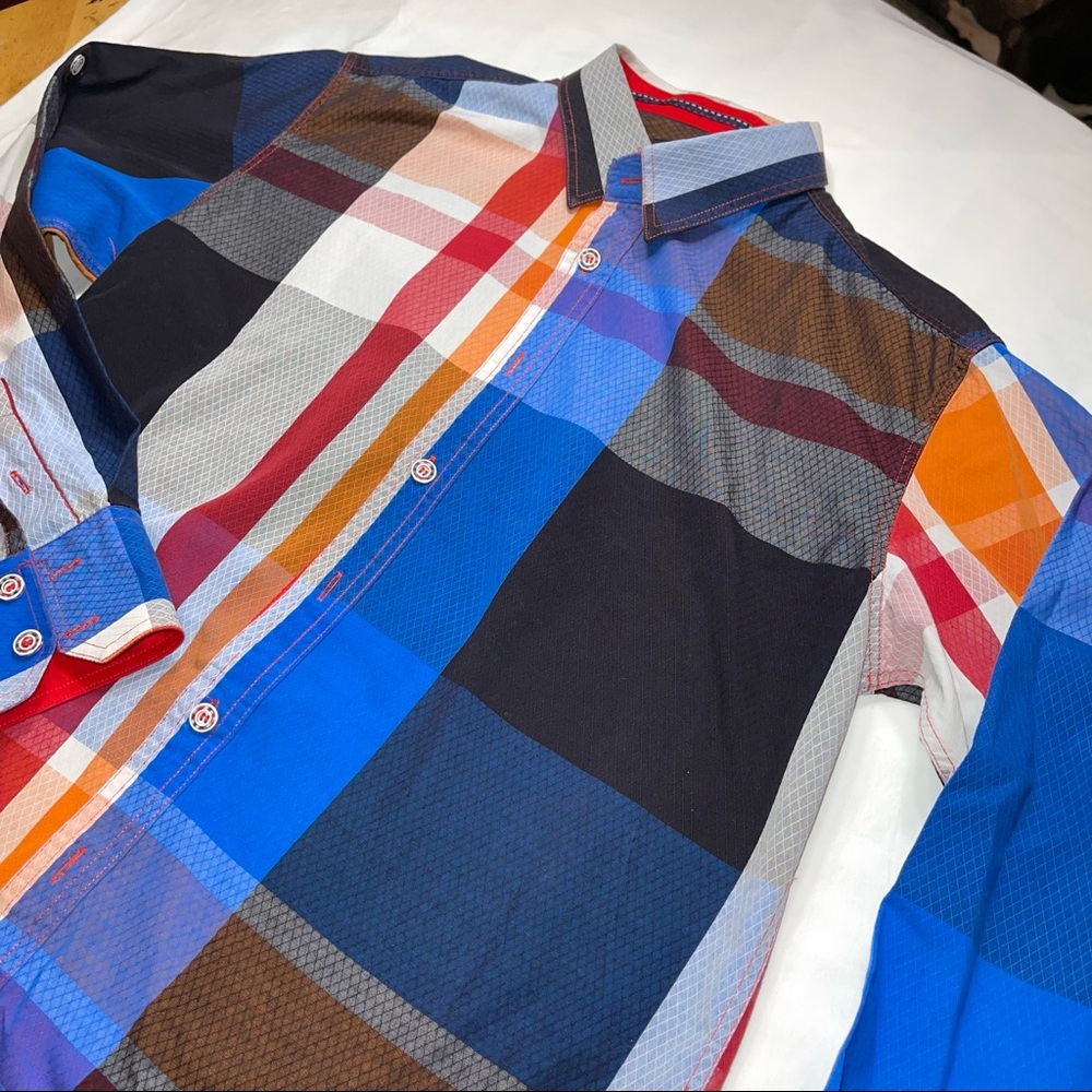 2xhost Pickperruzo Diamond Pattern Button Down - image 3